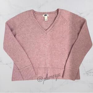 Old Navy Women’s 100% Lambswool Pink Sweater Size L